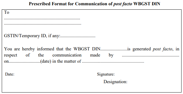 image-3 Trade Circular on Document Identification Number - West Bengal