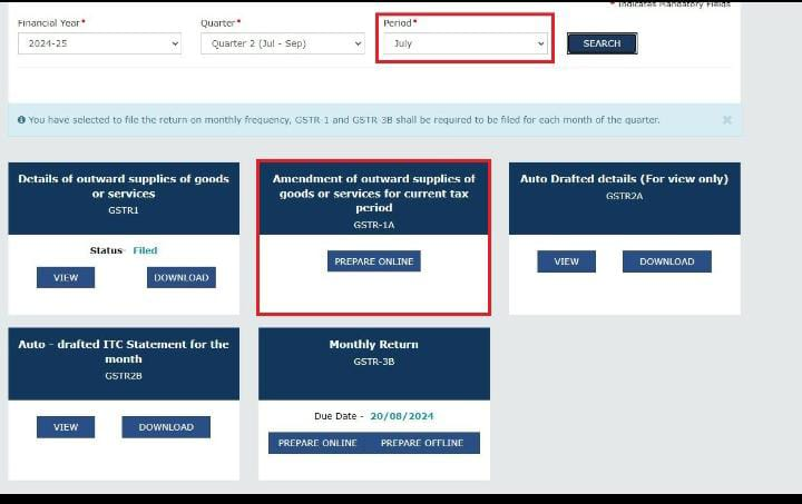 image-9 GSTN has enabled the GSTR-1A form
