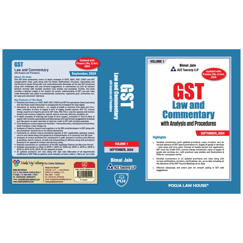 plh-gst-law-and-commentary-with-analysis-procedures-set-of-4-volumes-by-bimal-jain-a2z-taxcorp-llp-edition-may-2023 Book: GST Law and Commentary with Analysis and Procedures (Set of 4 Volumes)