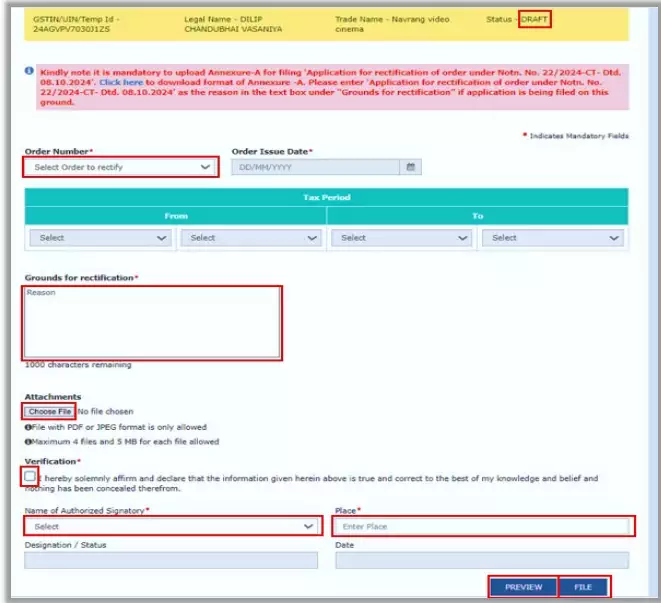 image-12 You can now file a rectification application to claim pending input tax credit; However, there is a catch