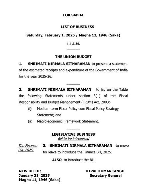 image-1 Union Budget for FY 2025-26