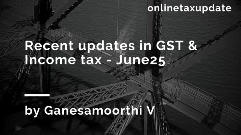 latest amendment in gst and income tax webinar