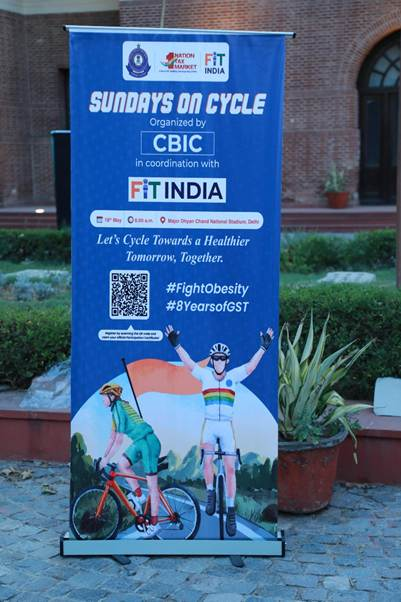 image-10 CBIC celebrates ‘Sundays on Cycle’ – A fitness and GST awareness initiative in run up to completion of 8 years of GST