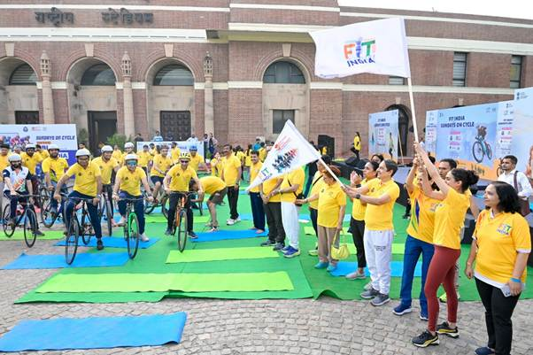 image-5 CBIC celebrates ‘Sundays on Cycle’ – A fitness and GST awareness initiative in run up to completion of 8 years of GST