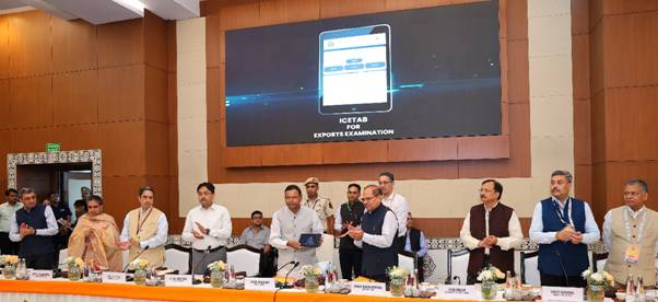 image-31 Union Minister of State for Finance Shri Pankaj Chaudhary launched ICETAB device for export examination on first day of CBIC Conclave