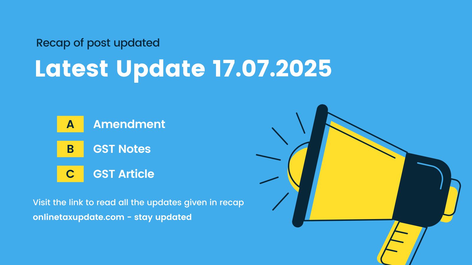 gst latest update daily post