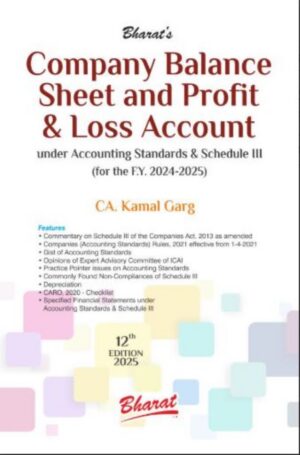 Company Balance Sheet and Profit & Loss Account book