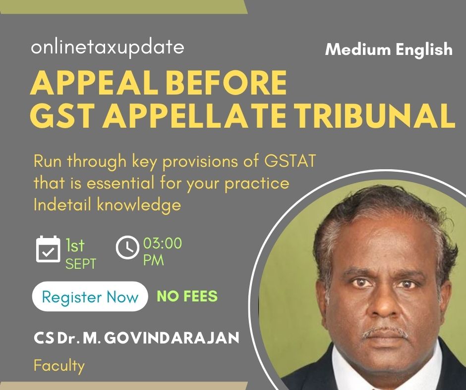 gstat webinar otu m govindarajan