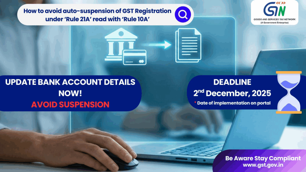 bank account updation rule 10A