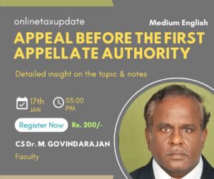 gst appeal before appellate authority