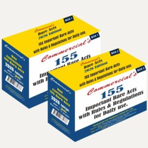 Commercial's 155 Important Bare Acts With Rule & Regulations for Daily use