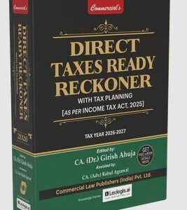 Direct Taxes Ready Reckoner 2026 - Commercial