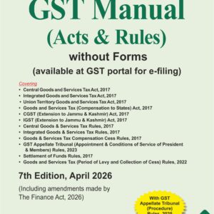 GST Manual (Acts & Rules) 2026 7th Edn. - Bharat