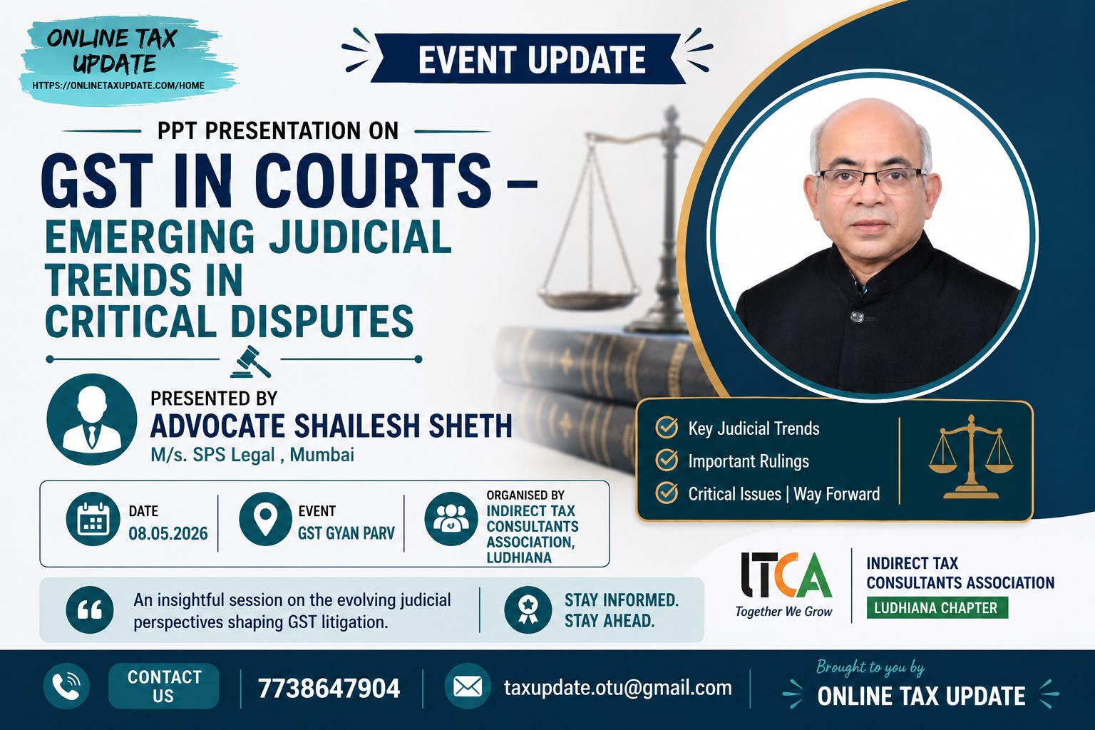 PPT: GST in Courts – Emerging Judicial Trends in Critical Disputes