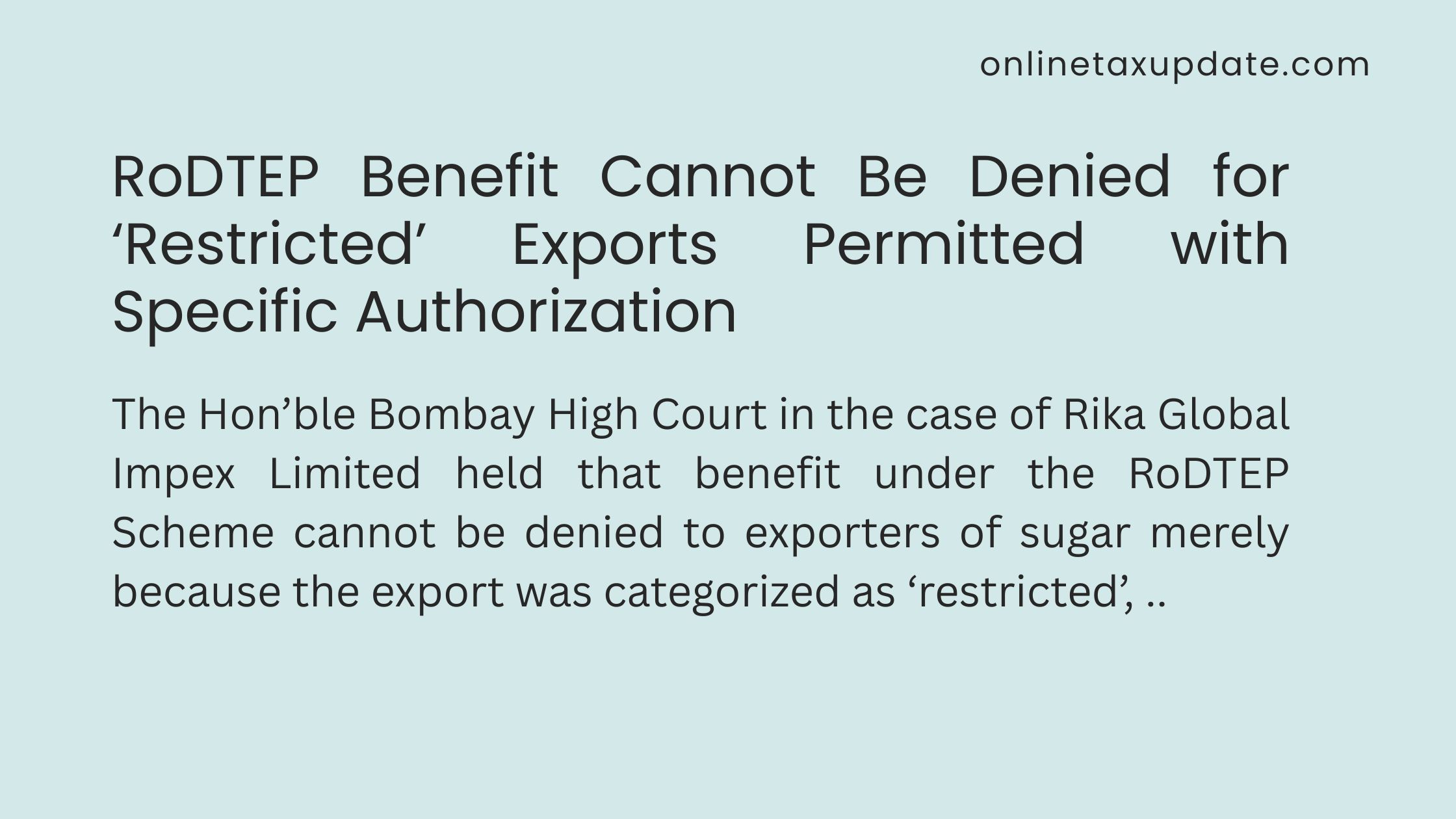 The Hon’ble Bombay High Court in the case